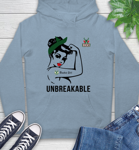 NBA Milwaukee Bucks Girl Unbreakable Basketball Sports Hoodie 6