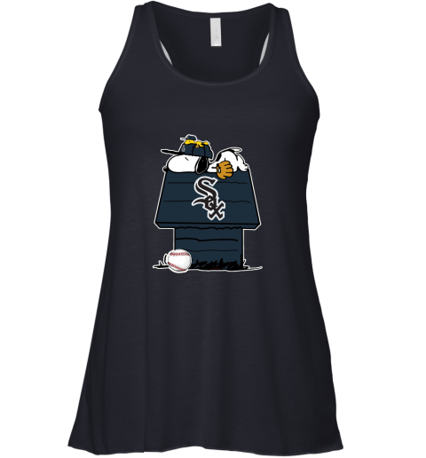 Chicago White Sox Snoopy And Woodstock Resting Together MLB Racerback Tank
