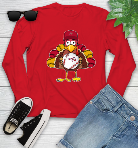 Atlanta Braves Turkey thanksgiving Youth Long Sleeve 11