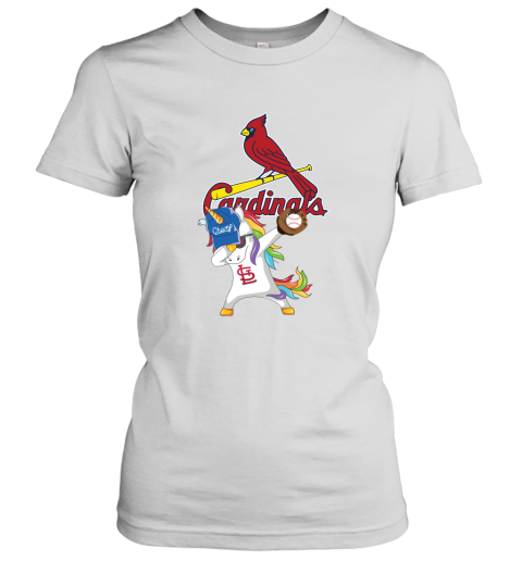 Hip Hop Dabbing Unicorn Flippin Love St Louis Cardinals Women's T-Shirt
