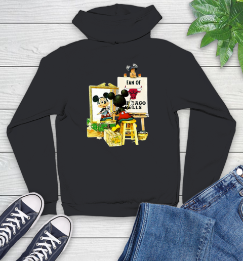 NBA Basketball Chicago Bulls Mickey Drawing Shirt 123