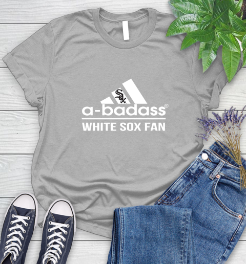 MLB A Badass Chicago White Sox Fan Adidas Baseball Sports Women's T-Shirt 5