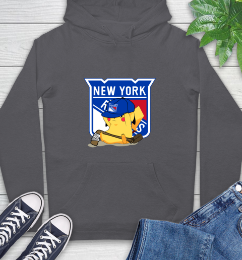 NHL Pikachu Hockey Sports New York Rangers Hoodie 7