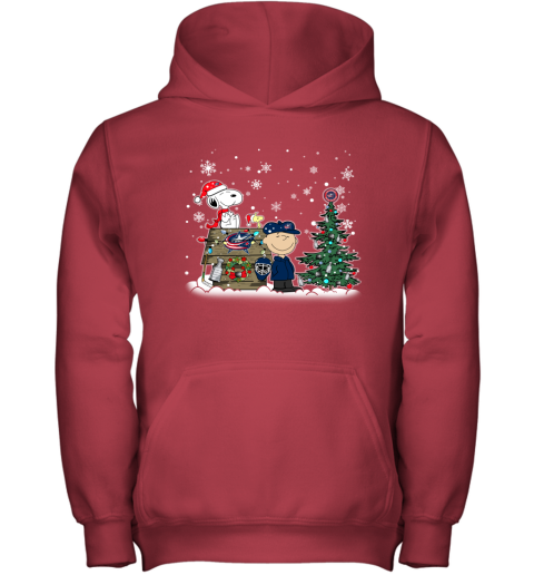 NHL Columbus Blue Jackets Snoopy Charlie Brown Woodstock Christmas Stanley Cup Hockey T Shirt TPT6PopByER youth hoodie 43 95 151514 front red