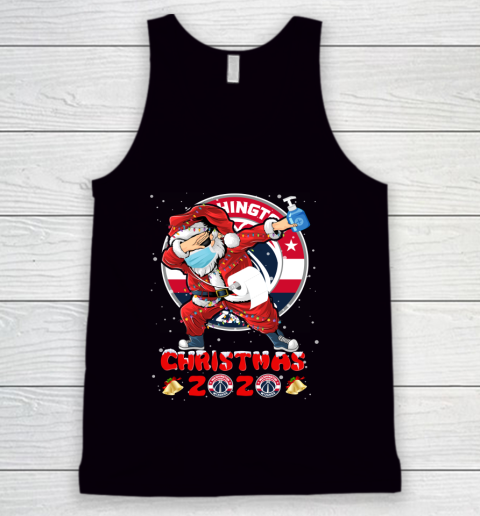 Washington Wizards Funny Santa Claus Dabbing Christmas 2020 NBA Tank Top
