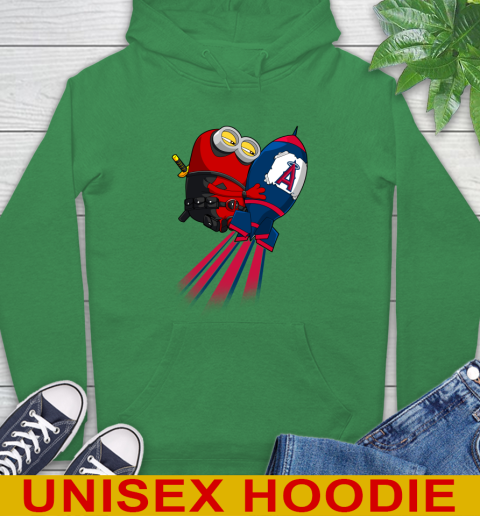 MLB Baseball Los Angeles Angels Deadpool Minion Marvel Shirt Hoodie 8