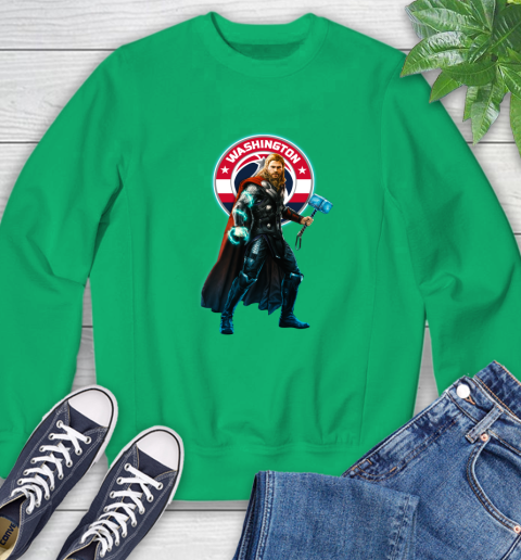 NBA Thor Avengers Endgame Basketball Washington Wizards Sweatshirt 6