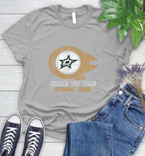 NHL Come To The Dallas Stars Wars Hockey Sports Women's T-Shirt 5