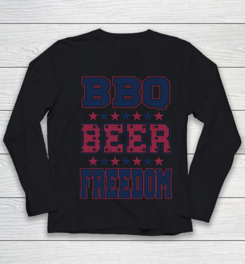 BBQ Beer Freedom Youth Long Sleeve