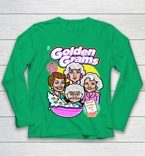 Golden Girls Tshirt Golden Grams Cereal Youth Long Sleeve 4