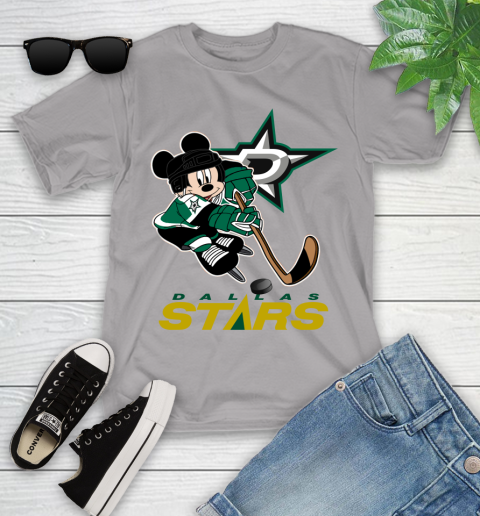 NHL Dallas Stars Mickey Mouse Disney Hockey T Shirt Youth T-Shirt 4