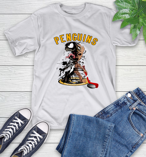 NHL Pittsburgh Penguins Hockey Venom Groot Guardians Of The Galaxy T-Shirt 12
