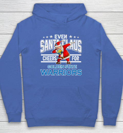 Golden State Warriors Even Santa Claus Cheers For Christmas NBA Hoodie 6