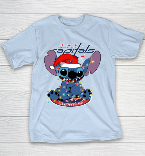 Washington Capitals NHL Hockey noel stitch Christmas Youth T-Shirt 4