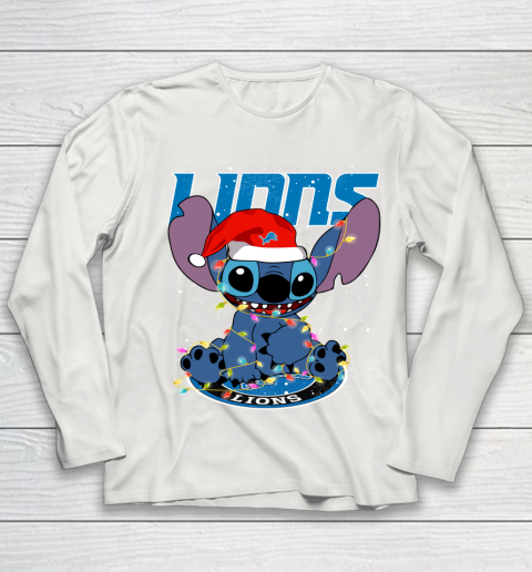 Detroit Lions NFL Football noel stitch Christmas Youth Long Sleeve 8