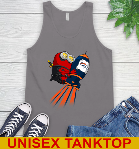 NFL Football Denver Broncos Deadpool Minion Marvel Shirt Tank Top 6