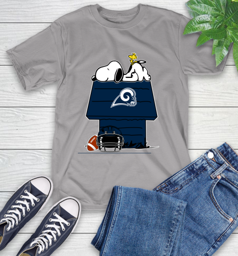 Los Angeles Rams NFL Football Snoopy Woodstock The Peanuts Movie T-Shirt 6