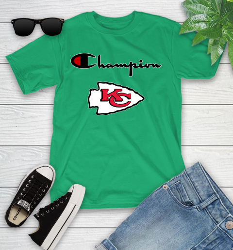 NFL Football Kansas City Chiefs Champion Shirt Youth T-Shirt 3