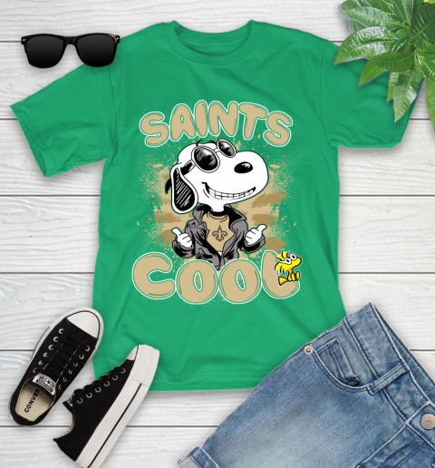 NFL Football New Orleans Saints Cool Snoopy Shirt Youth T-Shirt 7