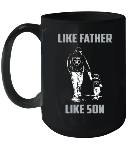 Oakland Raiders NFL Football Like Father Like Son Sports Ceramic Mug 15oz