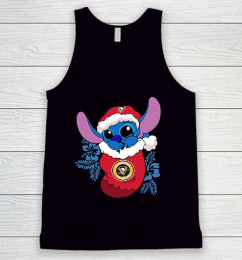 Pittsburgh Penguins Christmas Stitch In The Sock Funny Disney NHL Tank Top