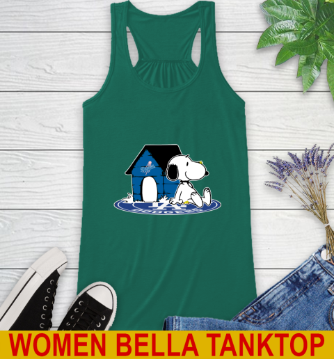 MLB Baseball Los Angeles Dodgers Snoopy The Peanuts Movie Shirt Racerback Tank 7