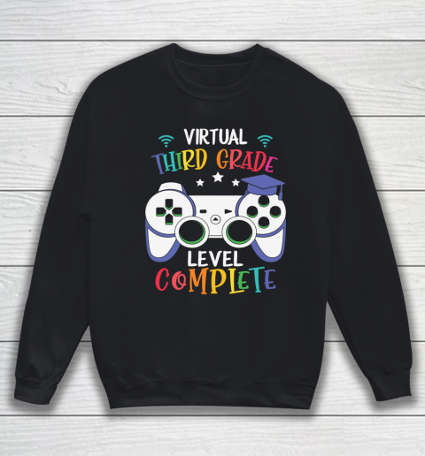 Back To School Shirt Virtual third Grade level complete Sweatshirt