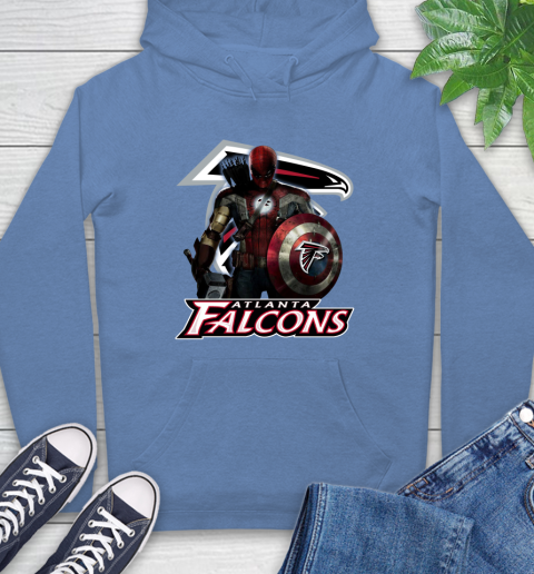NFL Captain America Thor Spider Man Hawkeye Avengers Endgame Football Atlanta Falcons Hoodie 11