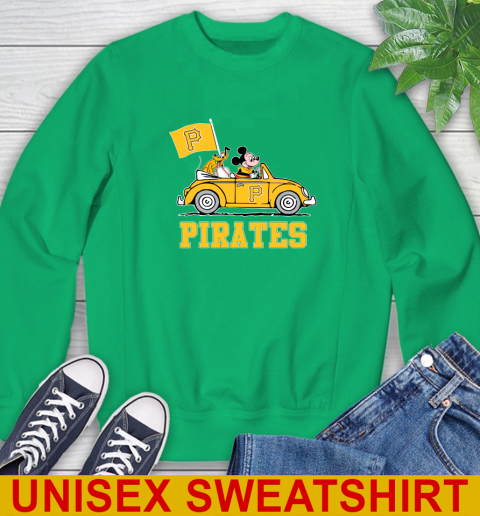 MLB Baseball Pittsburgh Pirates Pluto Mickey Driving Disney Shirt Sweatshirt 6