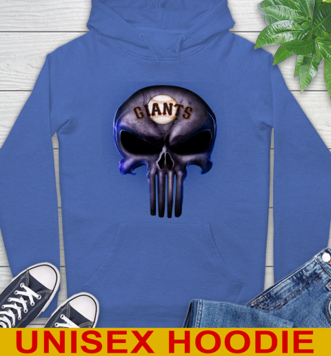 San Francisco Giants MLB Baseball Punisher Skull Sports Hoodie 9