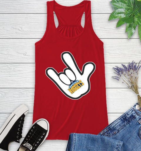 Denver Nuggets NBA Basketball Mickey Rock Hand Disney Racerback Tank 6