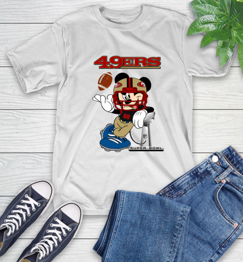NFL San Francisco 49ers Mickey Mouse Disney Super Bowl Football T Shirt T-Shirt