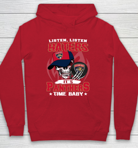 Listen Haters It is PANTHERS Time Baby NHL Hoodie 7