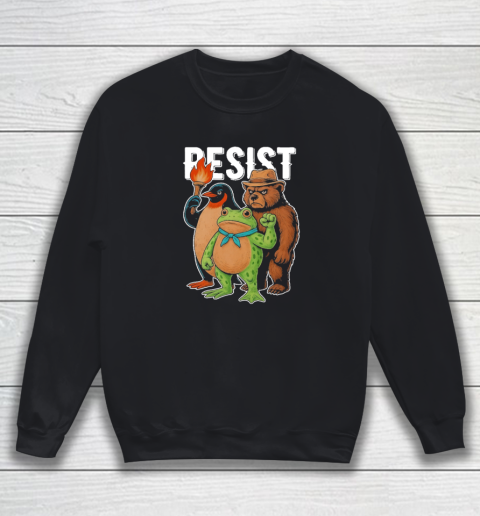 Portland Frog Protester Resist Animals Shirt Sweatshirt