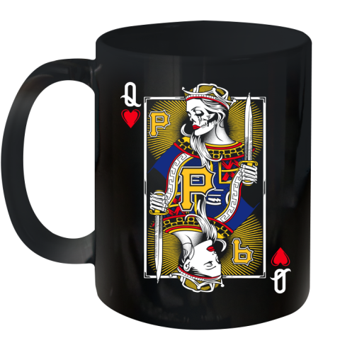 MLB Baseball Pittsburgh Pirates The Queen Of Hearts Card Shirt Ceramic Mug 11oz