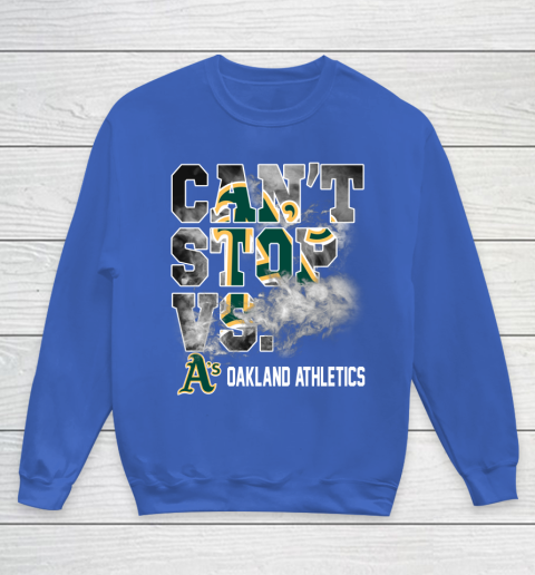 MLB Oakland Athletics Baseball Can't Stop Vs Athletics Youth Sweatshirt 6