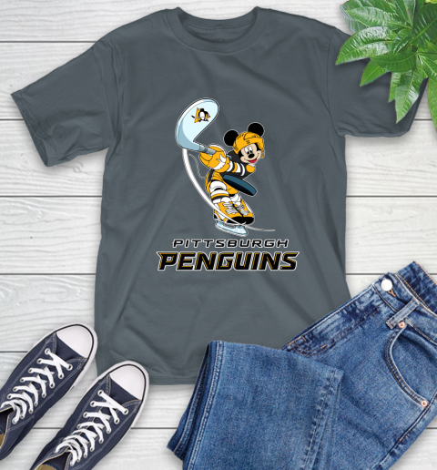 NHL Hockey Pittsburgh Penguins Cheerful Mickey Mouse Shirt T-Shirt 7