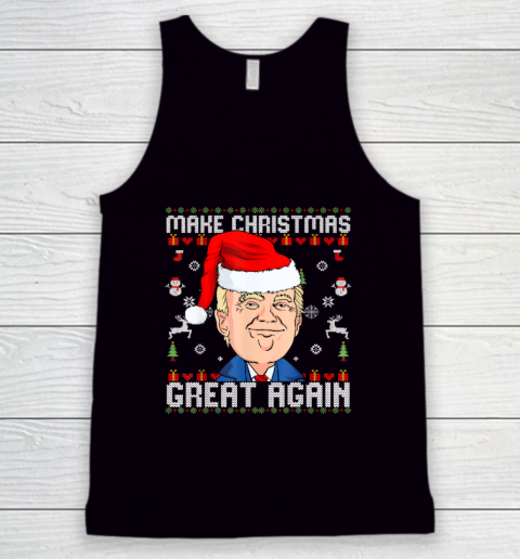 Trump 2024 Make Christmas Great Again Funny Ugly Tank Top