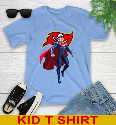 NFL Superman DC Sports Football Tampa Bay Buccaneers Youth T-Shirt 11