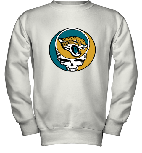 NFL Team Jacksonville Jaguars x Grateful Dead Logo Band Youth Sweatshirt