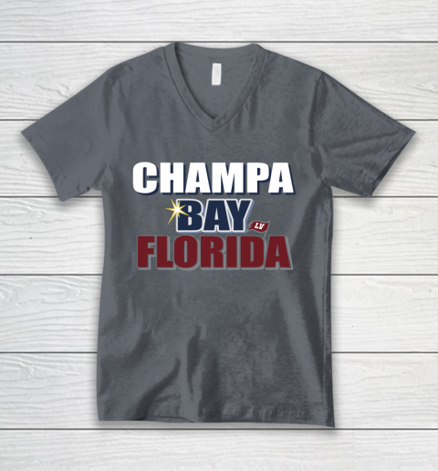 Champa Bay Florida V-Neck T-Shirt 4
