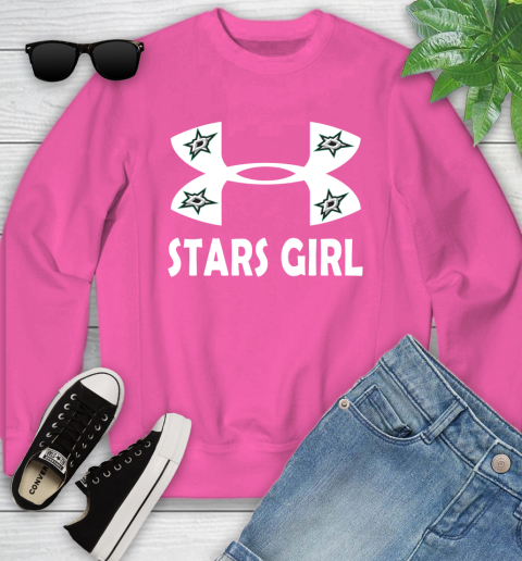 NHL Dallas Stars Girl Under Armour Hockey Sports Youth Sweatshirt 6