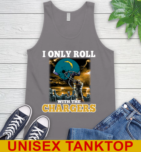 Los Angeles Chargers NFL Football I Only Roll With My Team Sports Tank Top 6