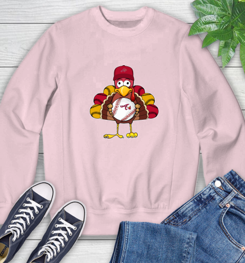 Atlanta Braves Turkey thanksgiving Sweatshirt 9