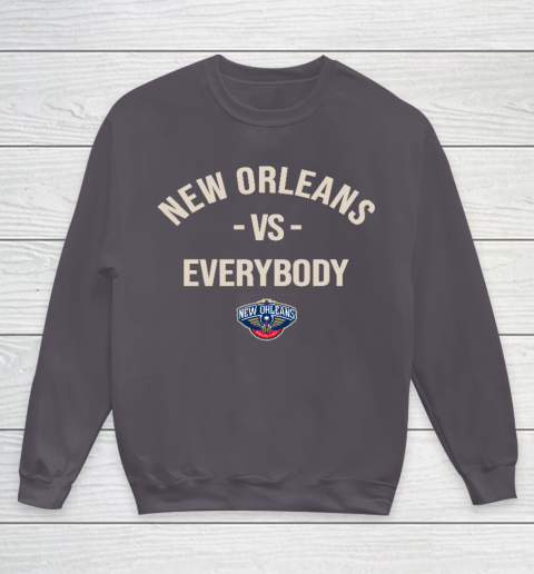 New Orleans Pelicans Vs Everybody Youth Sweatshirt 5