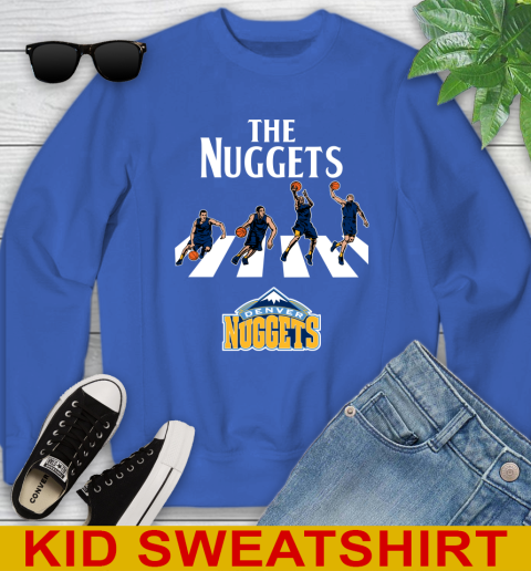 NBA Basketball Denver Nuggets The Beatles Rock Band Shirt Youth Sweatshirt 6