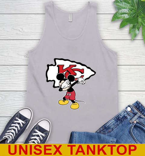 Kansas City Chiefs NFL Football Dabbing Mickey Disney Sports Tank Top 4