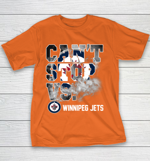 NHL Winnipeg Jets Hockey Can't Stop Vs Youth T-Shirt 4