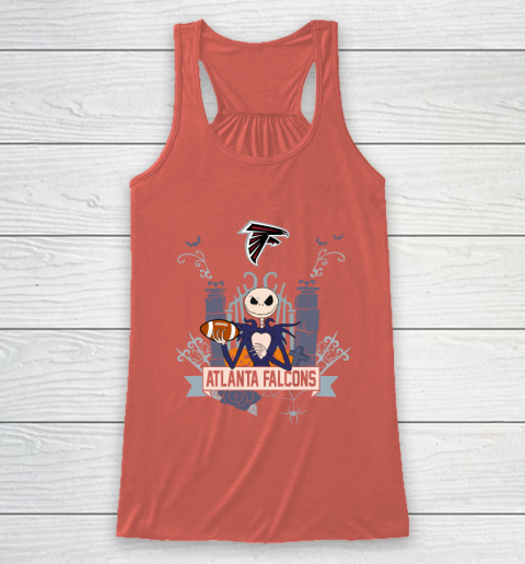 NFL Atlanta Falcons Football Jack Skellington Halloween Racerback Tank 3