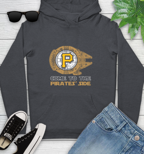 MLB Come To The Pittsburgh Pirates Side Star Wars Baseball Sports Youth Hoodie 10